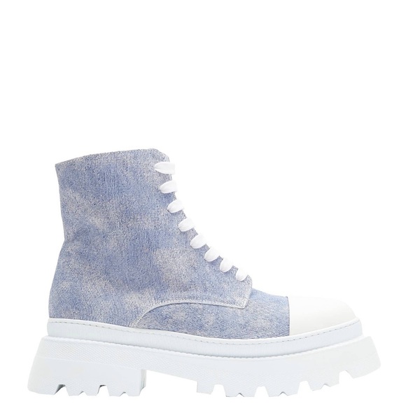 Designer inspired made in Italy 100% cow leather sneakers/ ankle boots 10/ 40 - Picture 4 of 6